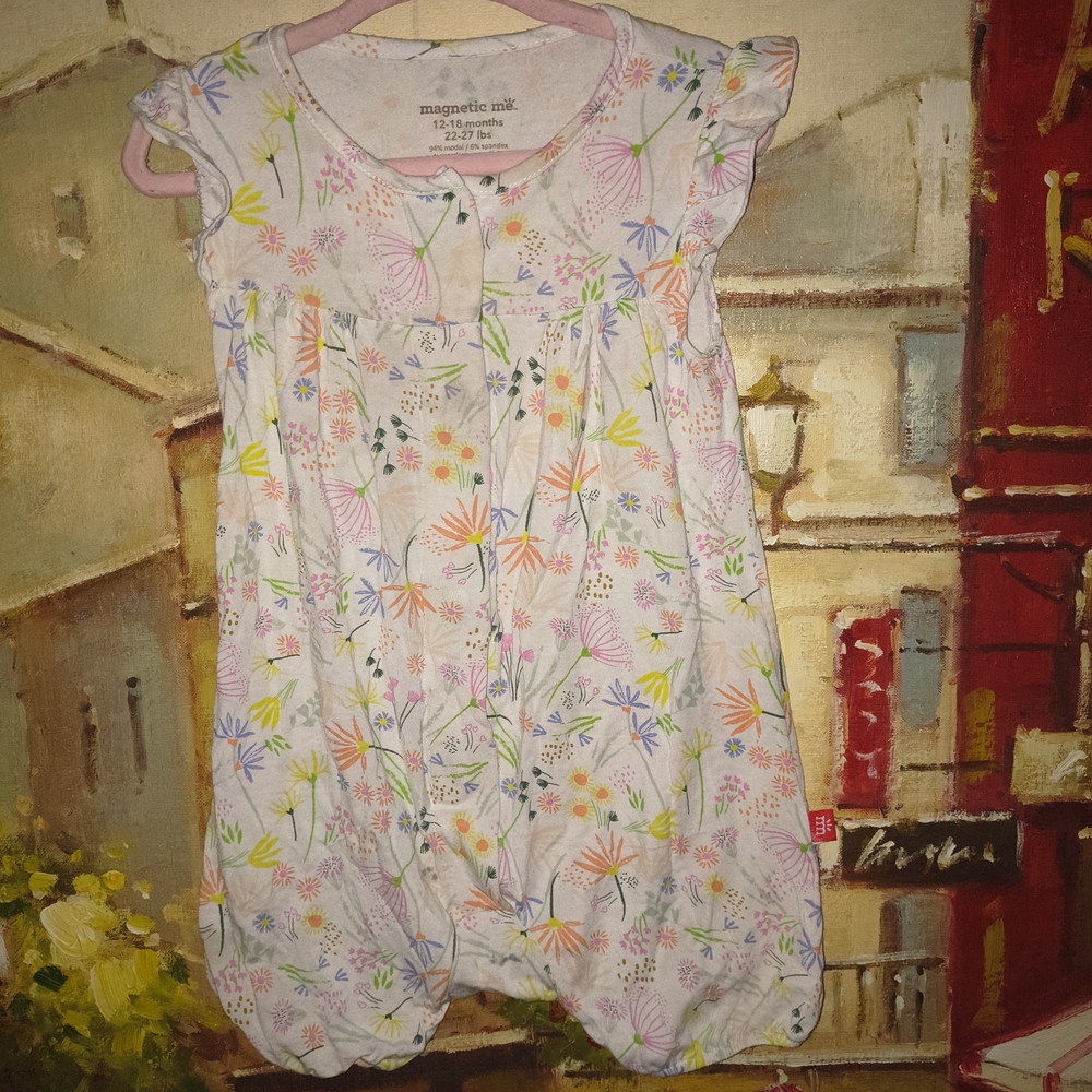 Magnetic Me Kids Pajamas with Floral Print